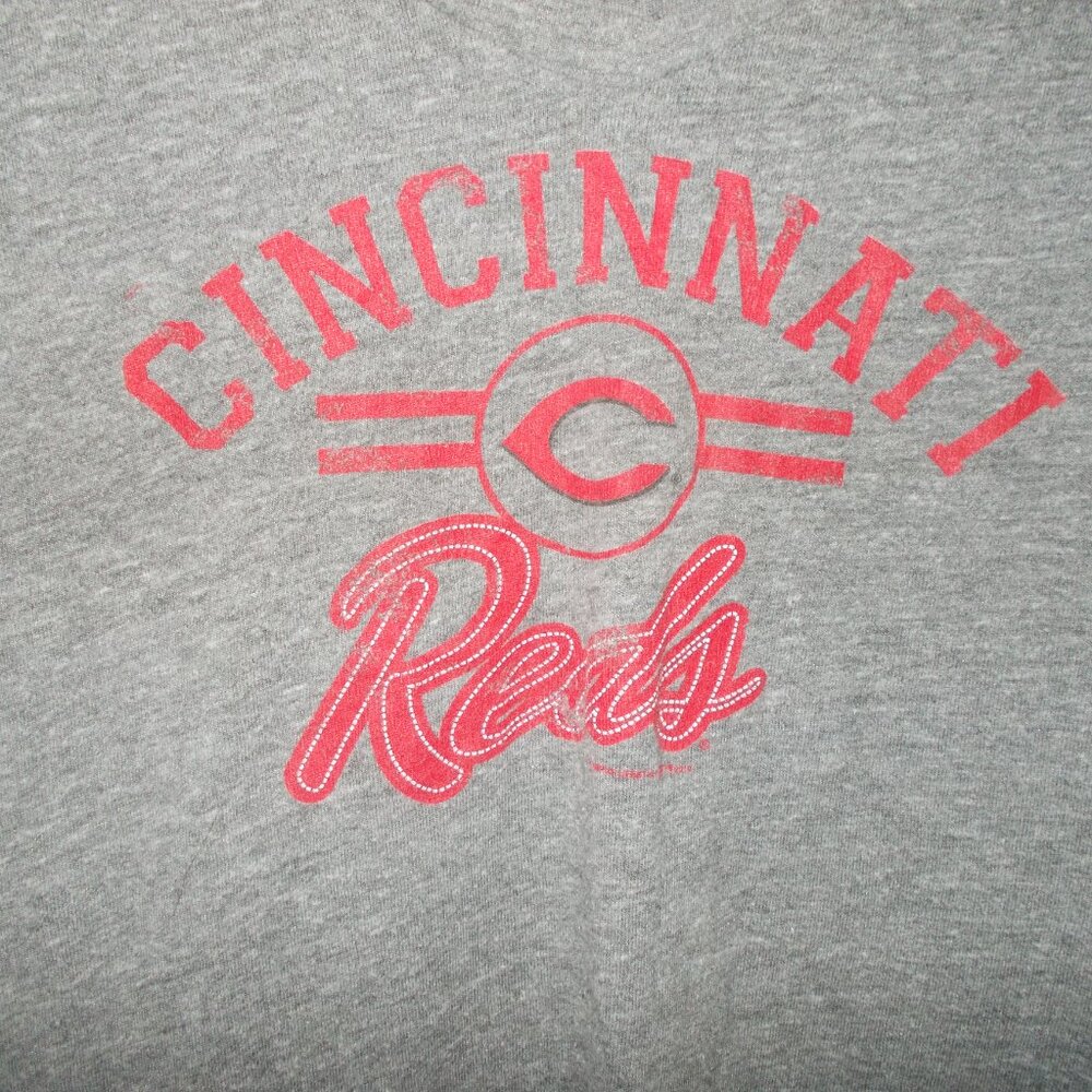 Cincinnati Reds Tee Gray/Red Size Large Final - Picture 2 of 5